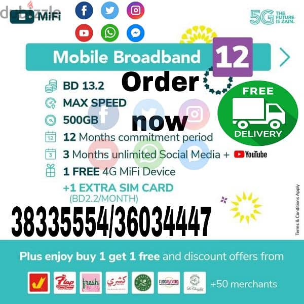 Zain Unlimited Postpaid Monthly Plan. . 9