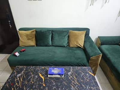 L shape sofa set plus chairs urgent sale