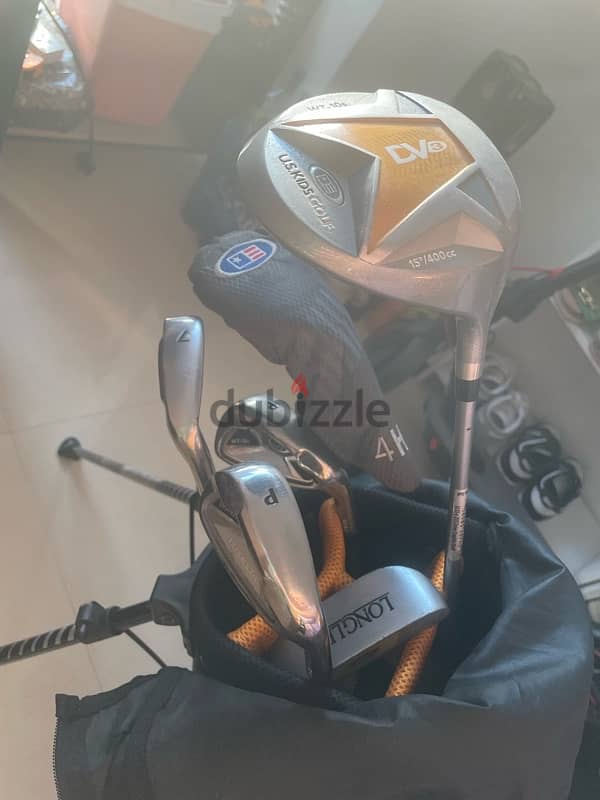 Golf bag with clubs age till 6-13 years old 0