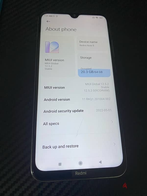 Redmi note 8 for sale 2