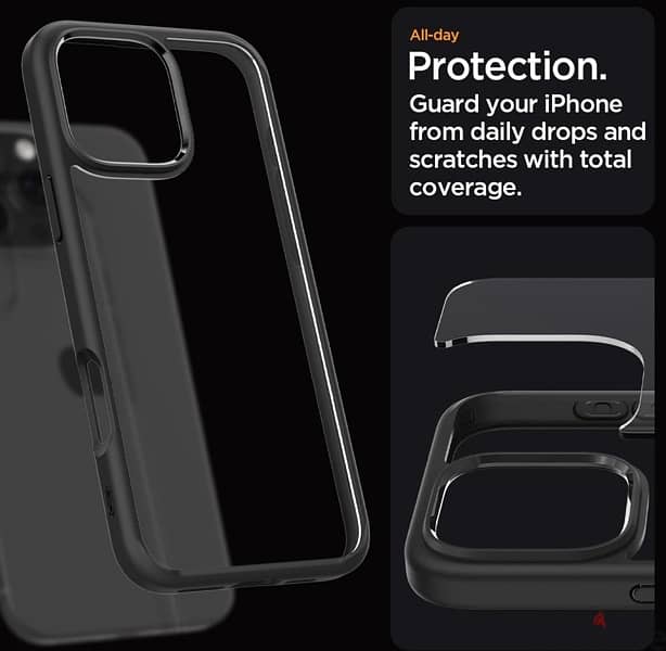 Spigen Ultra Hybrid Back Cover Case iPhone 16 Pro Max 2