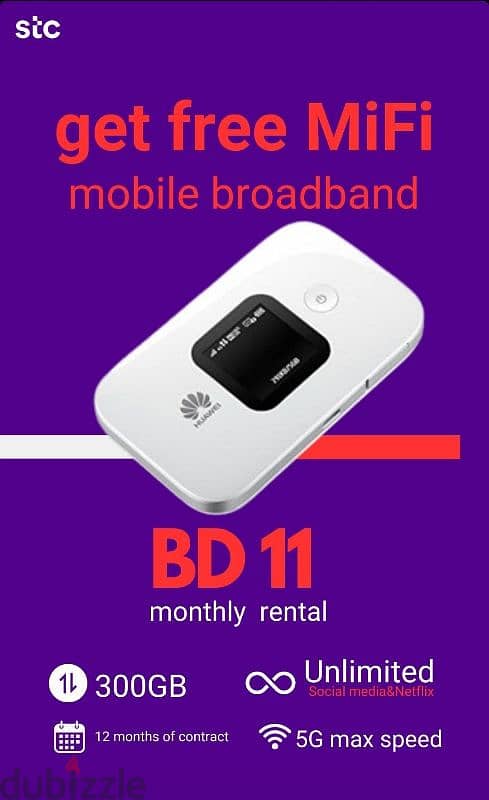 STC DATA SIM + MIFI, FREE DELIVERY. 1