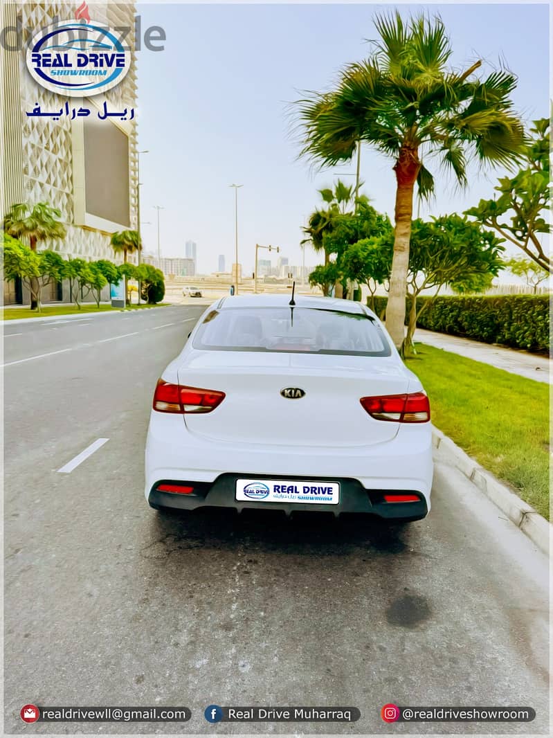 Kia Rio 2019 -1.4L V4 WHITE 48250KM WELL MAITAINED NEAT CAR FOR SALE 3