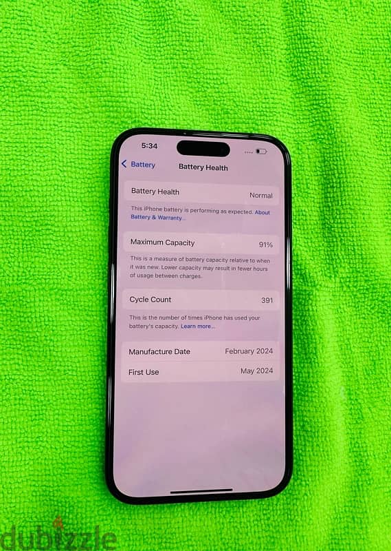 I PHONE 15 PRO 512 GB WITH 91% BATTERY STILL UNDER WARRANTY 2