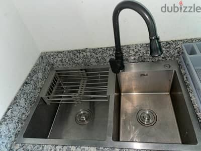 Aluminuim Kitchen great qulaity lightly used with sink and mixer