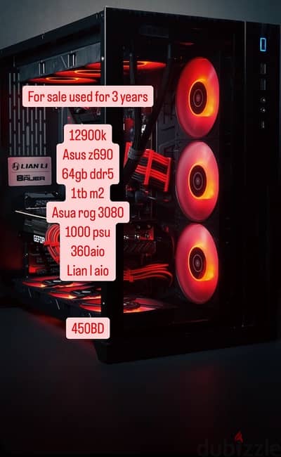 High-end RTX 3080 GAMING PC