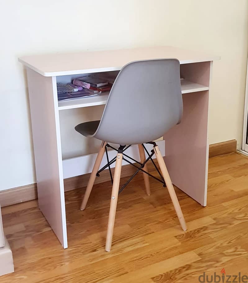 furniture shoe rack, cupboard , study table + chair 1