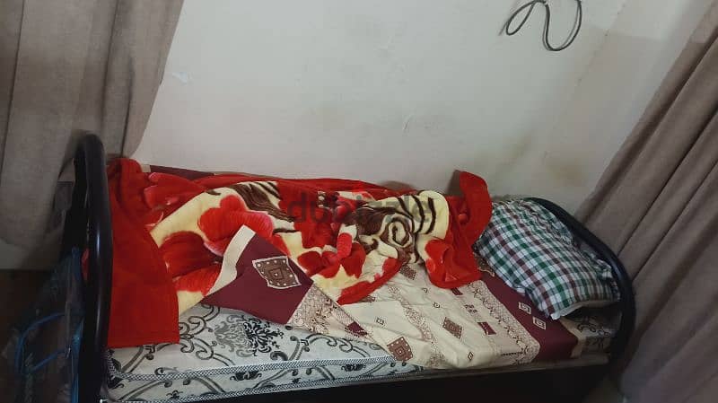 bed with mattres pillow for sale few days used 1