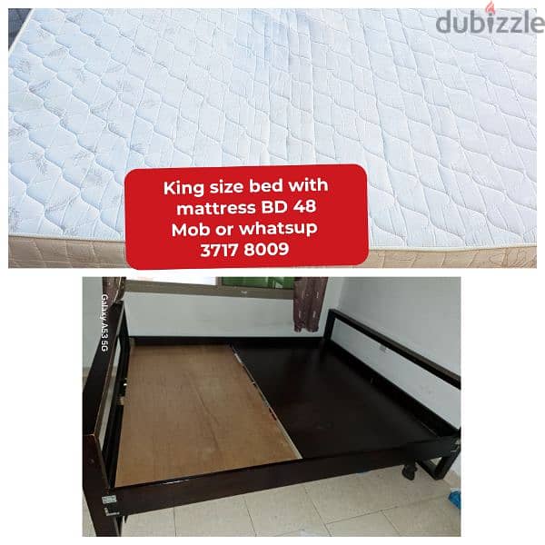 Different type bed with mattress and other household items for sale 7