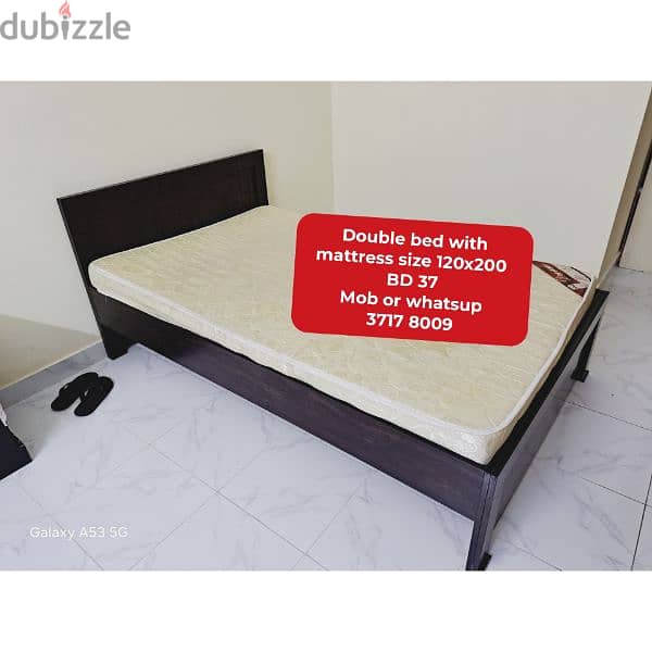 Different type bed with mattress and other household items for sale 11