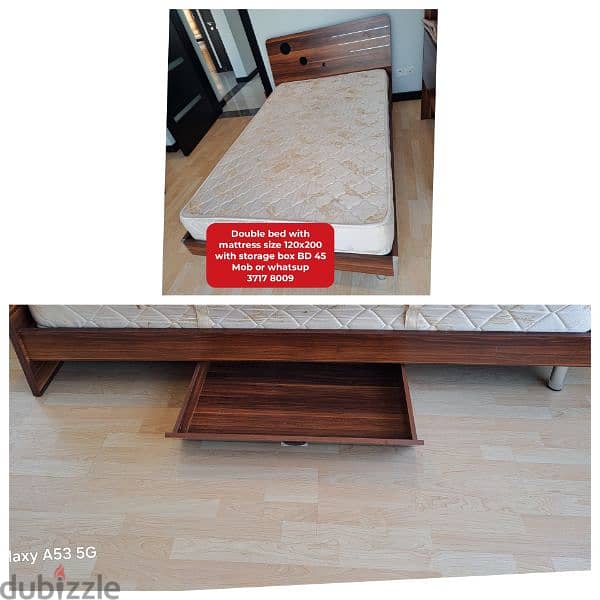 Different type bed with mattress and other household items for sale 13