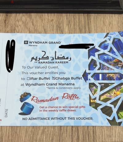 Wyndham Grand manama hotel gahbga voucher