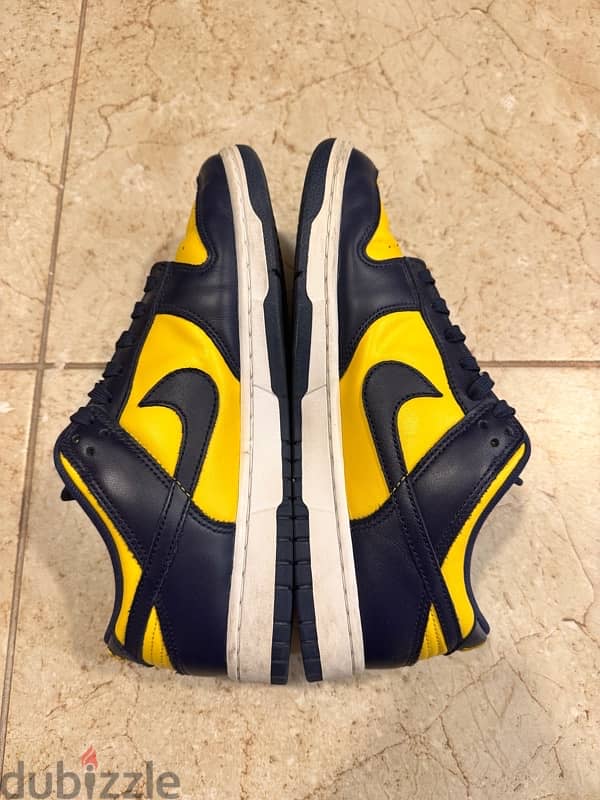 Nike Dunk low “Michigan” Yellow/Navy blue 1