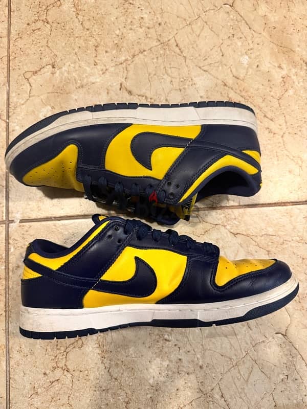 Nike Dunk low “Michigan” Yellow/Navy blue 4