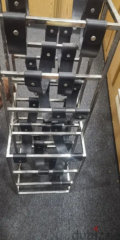 Two 6-Bottle Racks, Silver64057680185090121