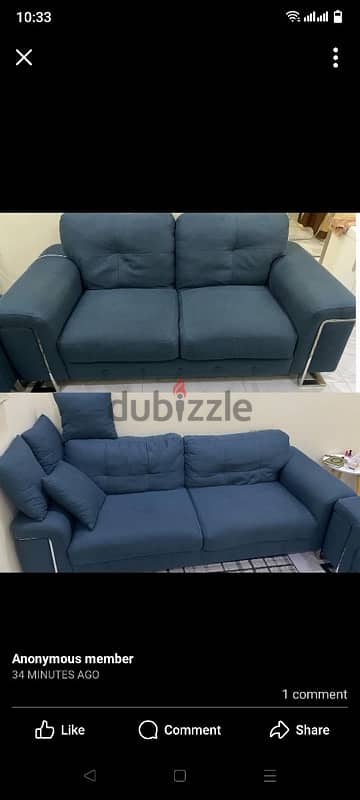 almost new 2 sofas - 2 كنب يعتبر مره جديد