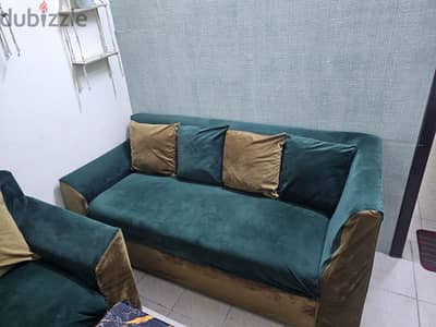 L shape sofa set plus chairs urgent sale