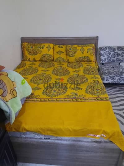 bad 200×220for sale  with mattress . . 15BD only