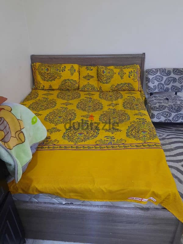 bad 200×220for sale  with mattress . . 15BD only 0