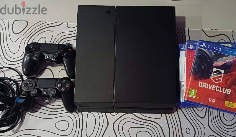 for sale ps4 1TB & 2 original controllers & 5 cd games 2