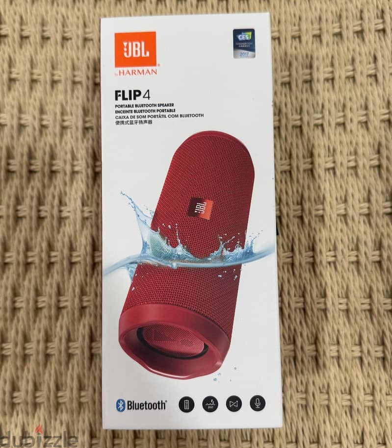 JBL Portable Waterproof Speaker Red 0