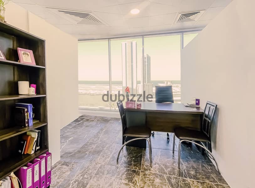 Get an office from us for justy 75 BHD/Month 6