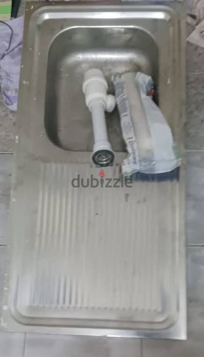 Sink with Pipe Fittings Available