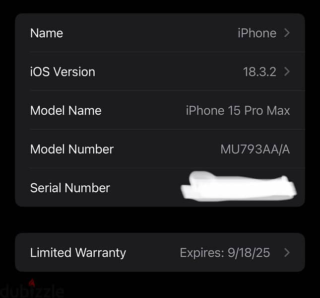 iPhone 15 pro max 256 gb battery 91  6 months apple warranty 1