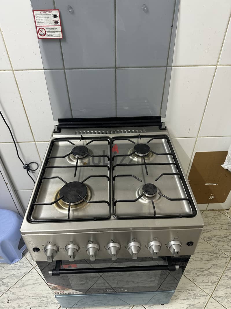 Gas stove well maintained and oven not used till now 2