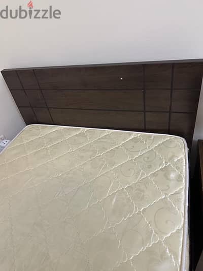 2 pcs of Single Wooden Bed with Medical Matress