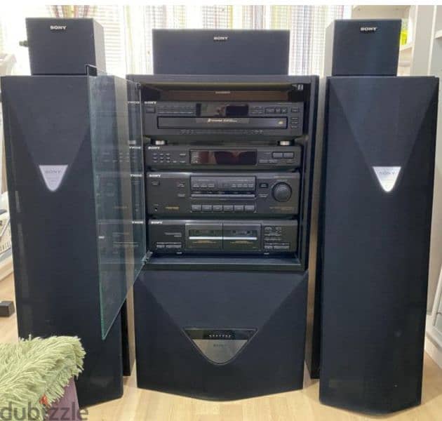 SONY HST 471  Sound system amplifier with DVD and full speakers. 0