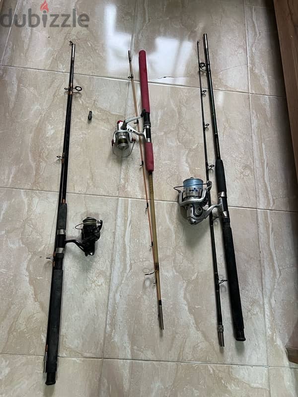 Fishing rod with reel 0