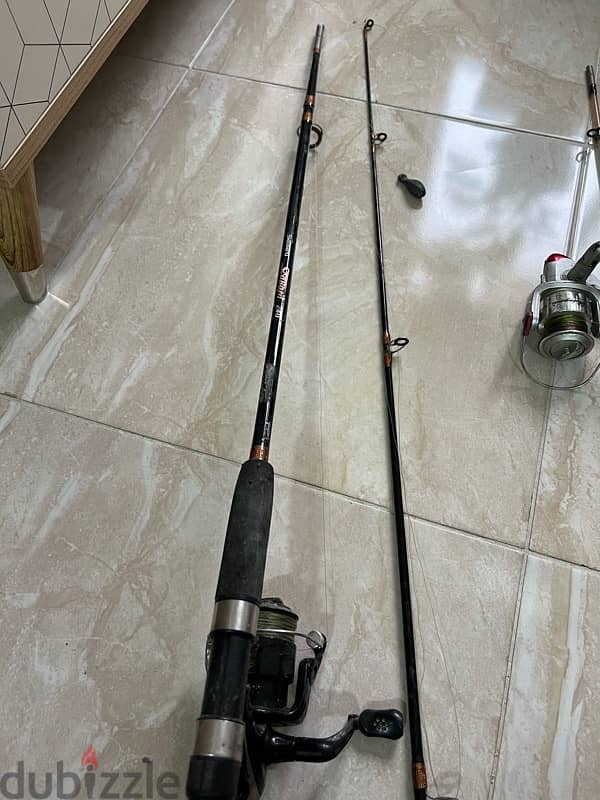 Fishing rod with reel 2