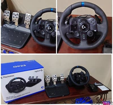 Logitech G923 New Model Driving Force Racing Wheel for PS4 PS5 and PC