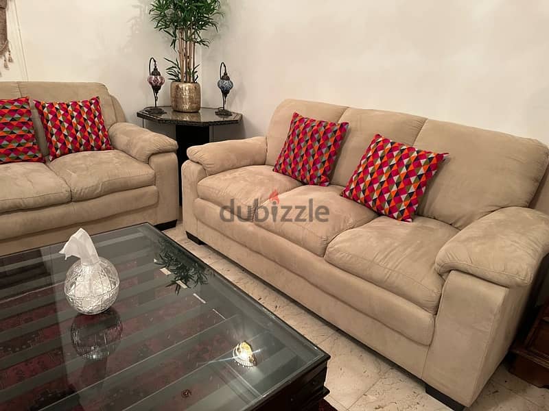 6 seater sofas very good condition 2