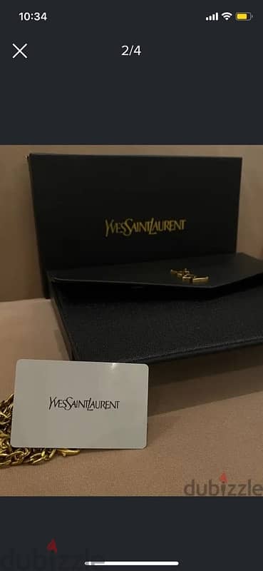 original YSL bag with the card and strap 2