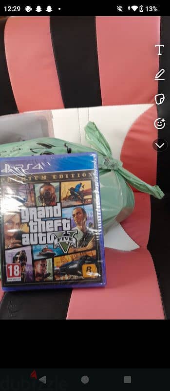 gta5 for sale used 8 bhd  للبيع سيدس قرأند 5 8دينار مستعمل