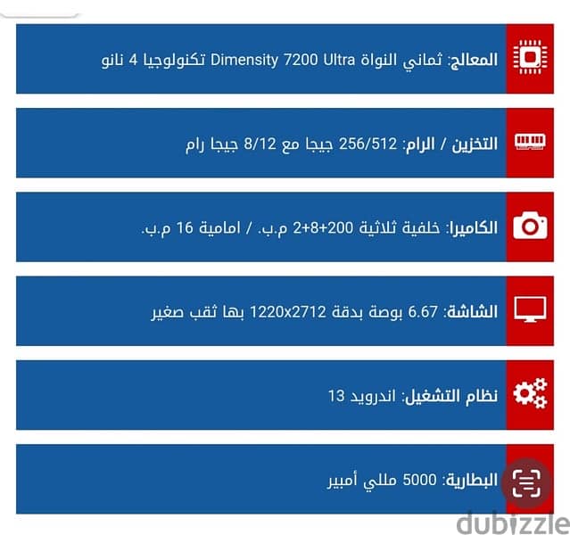 للبيع جهاز ريدمي نوت 13 برو بلس 5G 3