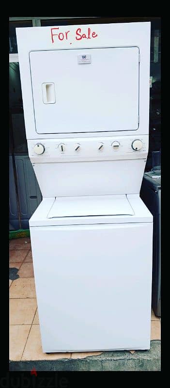 white-Westinghouse washing machine with dryer made in mexico