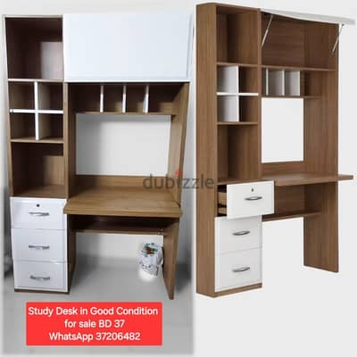 Study Desk and other items for sale with Delivery