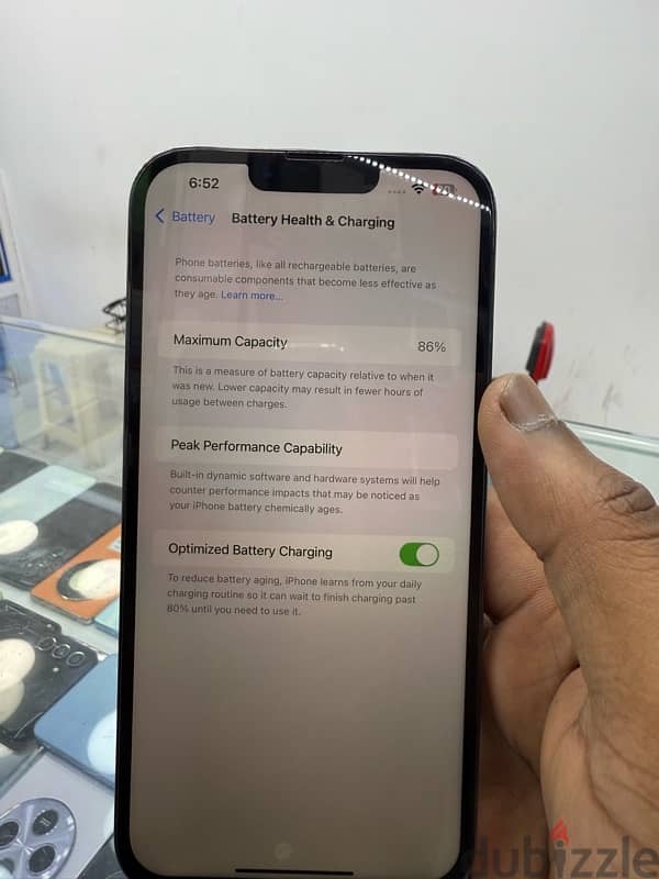 I phone 13 pro max 128gb 86% Battery LCD Change all ok call 35914095 1