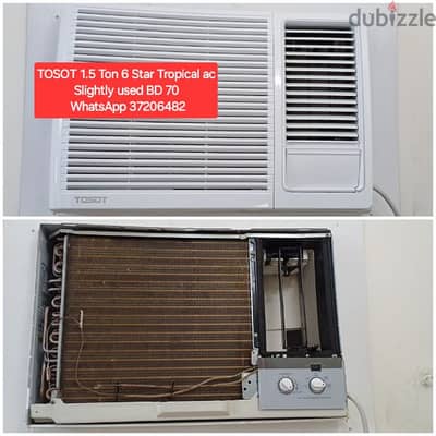 Tosot 1.5 ton super tropical window ac Slightly used for sale