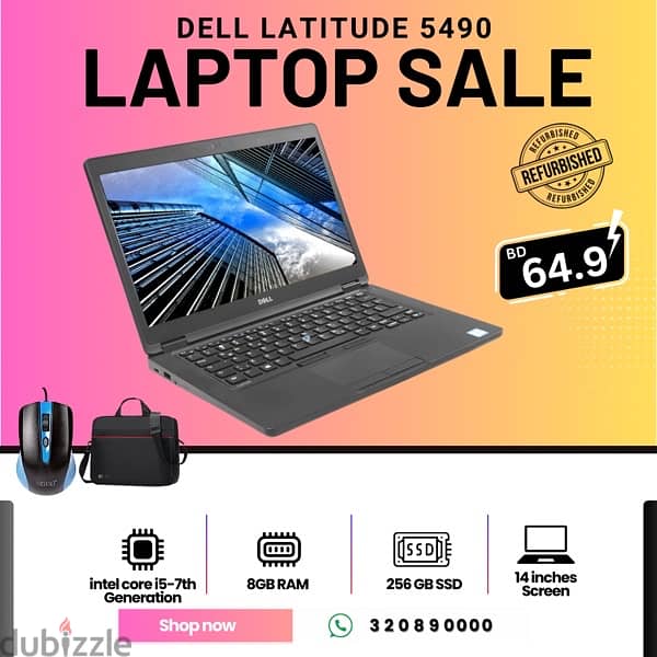 Dell Latitude 5490 core i5 7th Generation 3