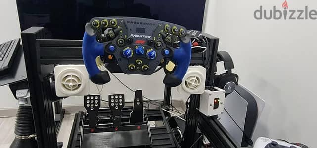 sim racing wheel set up