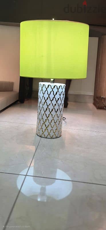 Decorative green lamp