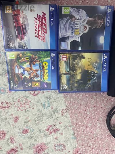 Used PS4 (500GB) + 2 Controllers + 4 Games – BHD 75 (Free Delivery!)