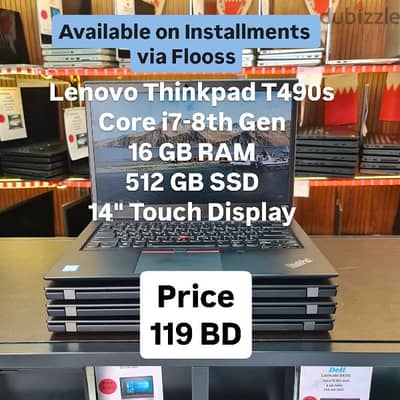 Lenovo Thinkpad T490s Core i7-8th Gen