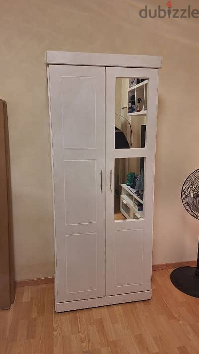 wardrobe 2 door white