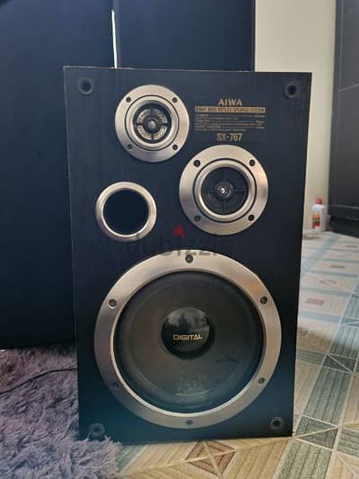 aiwa stereo speaker 3 way made in japan