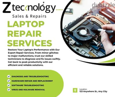 Laptop & Desktop professional repair services available